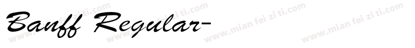 Banff Regular字体转换